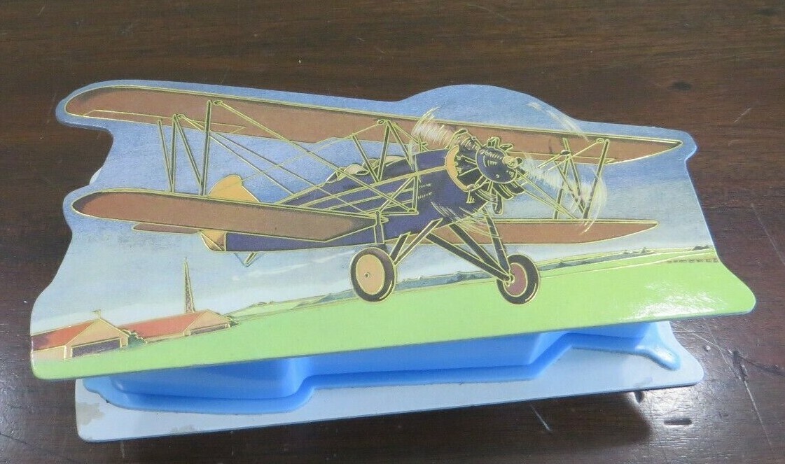 1998 B.Stackman & Co.The Travel-Air,ca.1929 bi plane airplane case & tiny planes