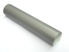 8,55&euro;/m&sup2; 4D Carbon Auto Folie Silber 2m x152cm mit Luftkan&auml;le