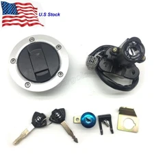 Ignition Switch Fuel Gas Cap Seat Lock Set Fit For Suzuki GSXR600/750/1000 GW250