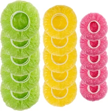 60Pcs Bowl Covers Reusable - Plastic Bowl Covers Elastic Reusable Fresh Keeping