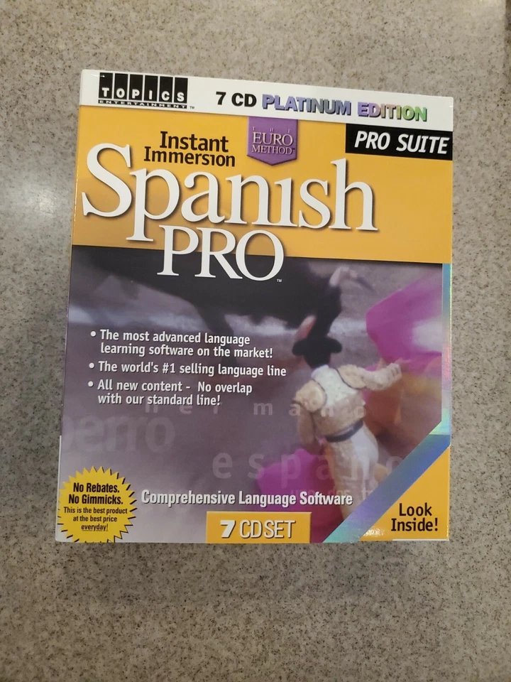Vintage Software Lot of 5 Packages -Spanish, Website, Landscape, CD Labeling, 3D - Image 2 of 4