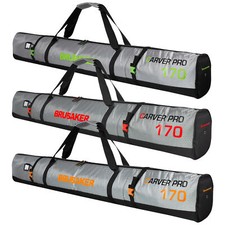 BRUBAKER CarverTec Pro Ski Bag for 1 Pair of Skis and Poles - multiple colors