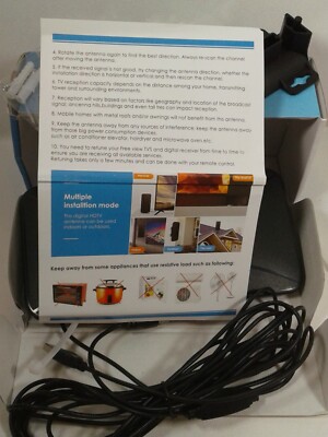 *HDTV Indoor/Outdoor Antenna, broadcast standards DVB-T/T2, DTMB, ATSC, ISDB