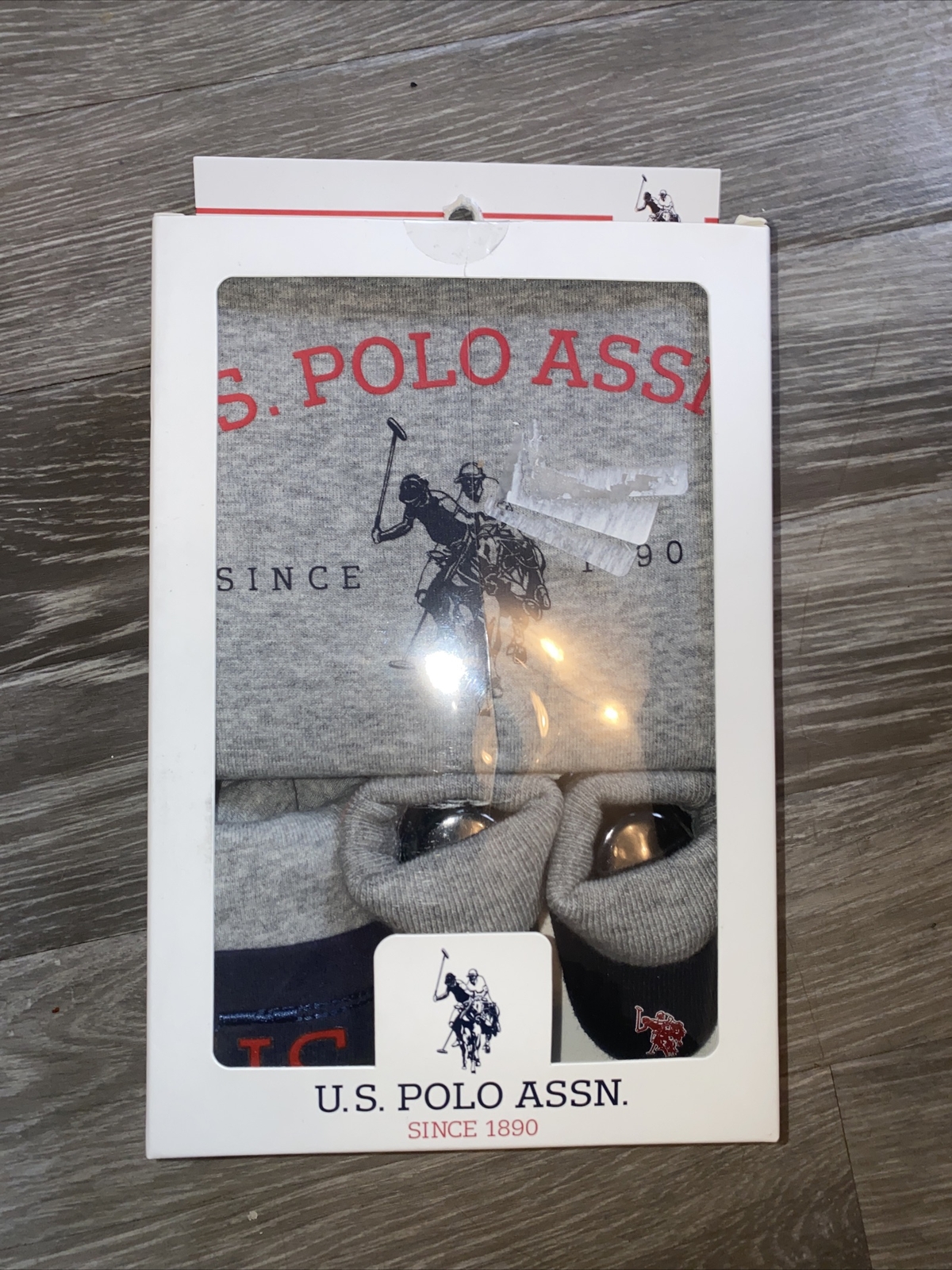 PONY Set stivaletti gilet cappello polo assn bambino ragazzo US scarpe culla bambino età 0 6 mesi in scatola