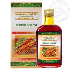 Sanddornöl Sanddorn Pflanzenöl Naturprodukt Облепиховое масло 100, 200 ml