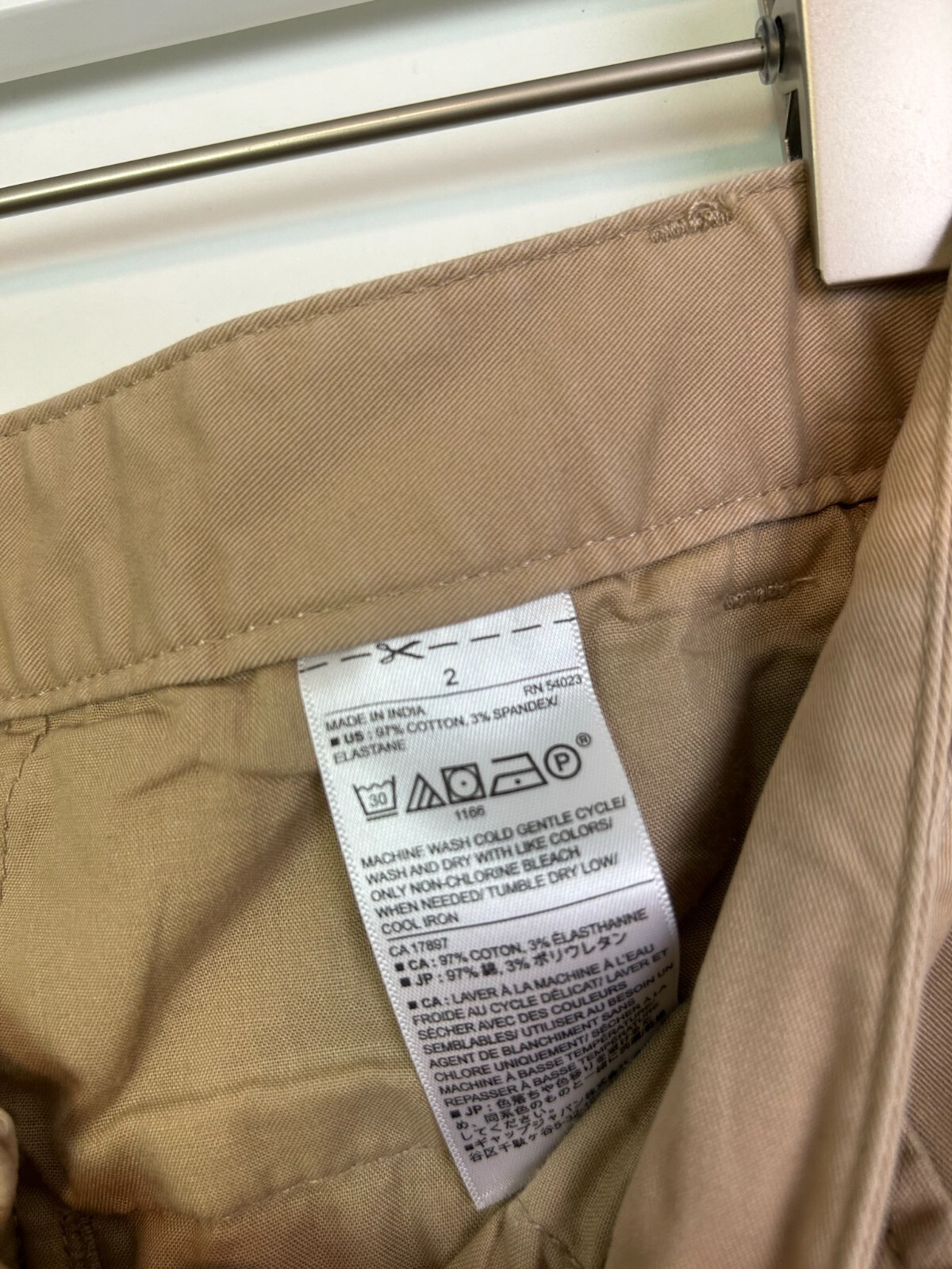 Banana republic chino slim leg skinny pants belte… - image 3