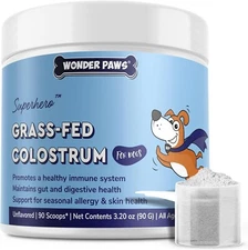 Premium Grass Fed Colostrum for Dogs – Pure Bovine Colostrum for Dogs – 3.20oz