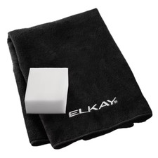 Elkay LKCLKIT Sink Cleaning Kit Sponge and Microfiber Towel Black 24  x 16  