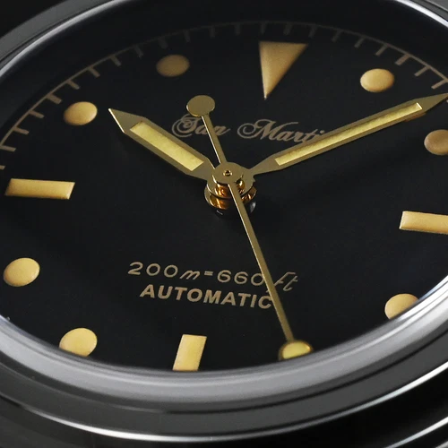 SAN MARTIN SN0106-G NH35 Automatik Edelstahl 37mm 20 ATM Herren Sportuhr - Bild 10 von 46