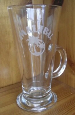 MALIBU LATTE GRIFF GLAS HÖHE 6 ZOLL (15 CM) 4 VERFÜGBAR