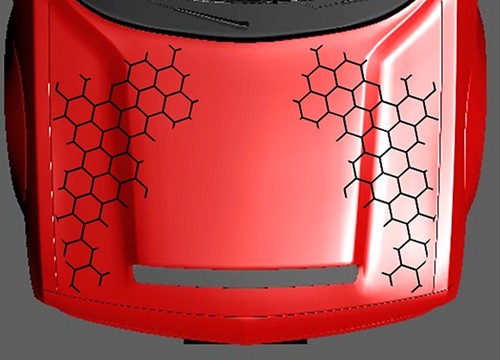 New - HONEYCOMB Vinyl Graphics Decal Racing Stripes 22" x 42" (Fits CHALLENGER) - Picture 6 of 24