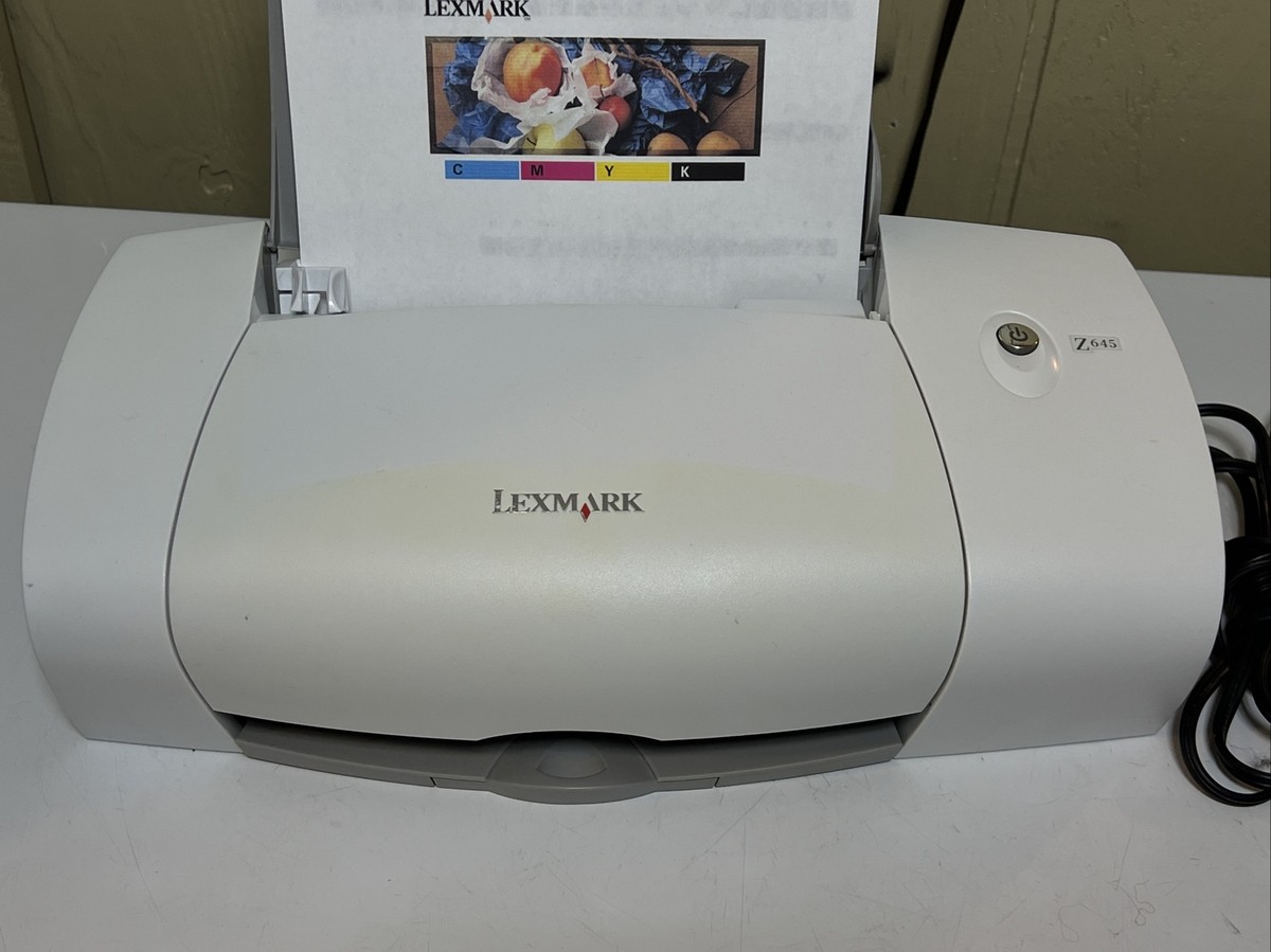 Lexmark Z645 Vintage Compact Color Ink Jet USB Printer Inkjet Hood