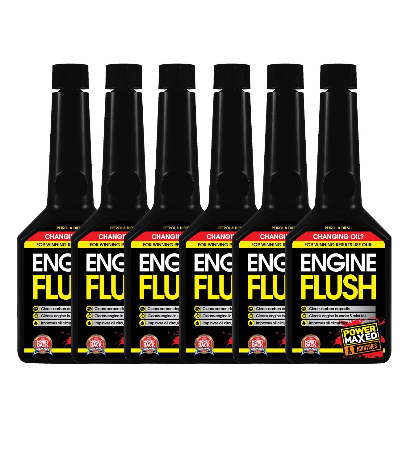 Petrol / Diesel Engine Flush Oil Additive 325ml Cleaner X6