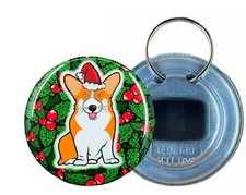 Pembroke Welsh Corgi Dog Christmas Holiday Cartoon Bottle Opener Accessories