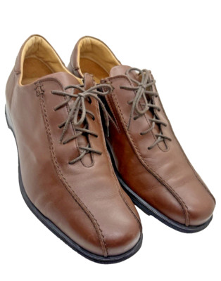 Coach Corwin Men s Leather Shoes Size 8 Brown Lace-Up Made in Italy