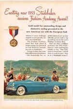 1953 Studebaker Commander V-8 Regal Starlight Coupe Vintage Print Ad