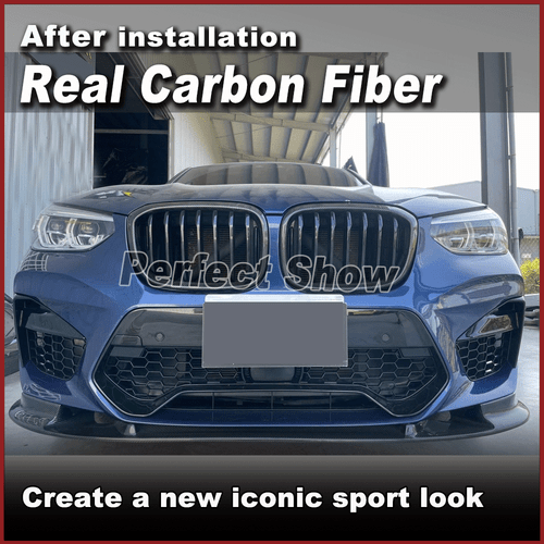 Carbon Frontlippe Front Stoßstangen Spoiler Für BMW X3 M F97 X4 M F98 2018-2023 - Picture 2 of 13