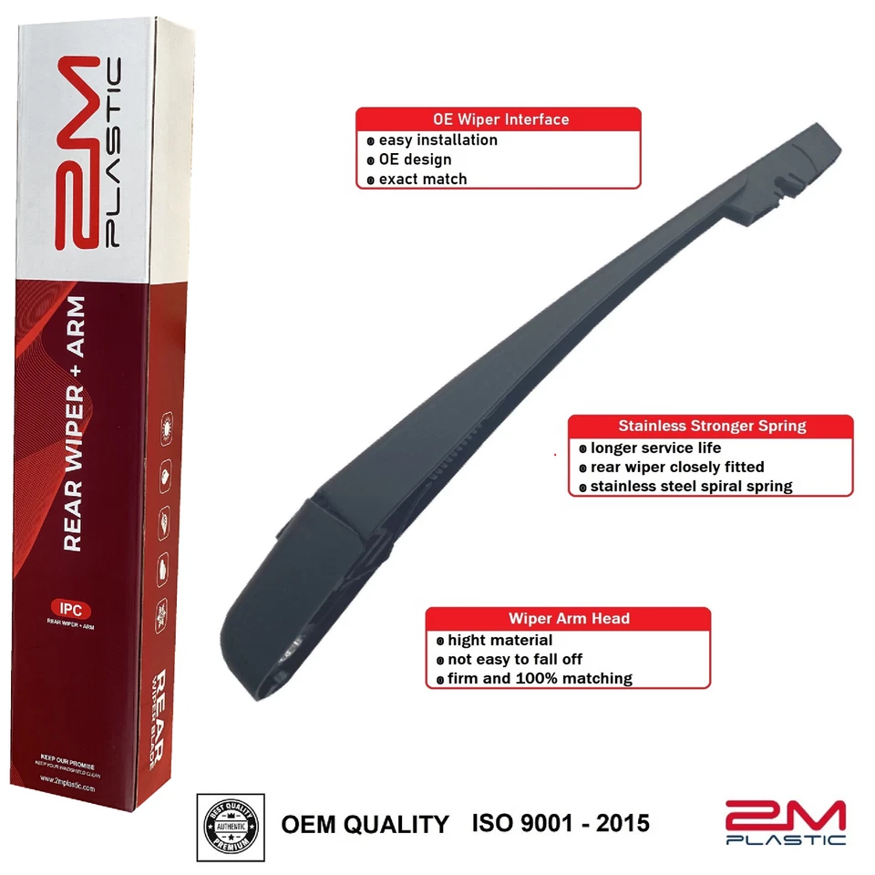 Brazo limpiaparabrisas trasero y cuchilla para Ford Edge 2007-2014 Lincoln MKX 2007-2015 2MPLASTIC Foto 3 de 3