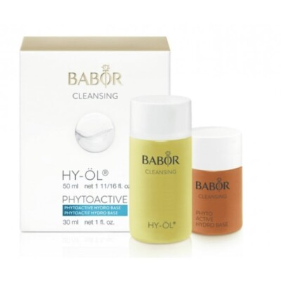 Babor Cleansing Performance HY-OL 50ml + Phytoactive Hydro Base 30ml Set NEW 
