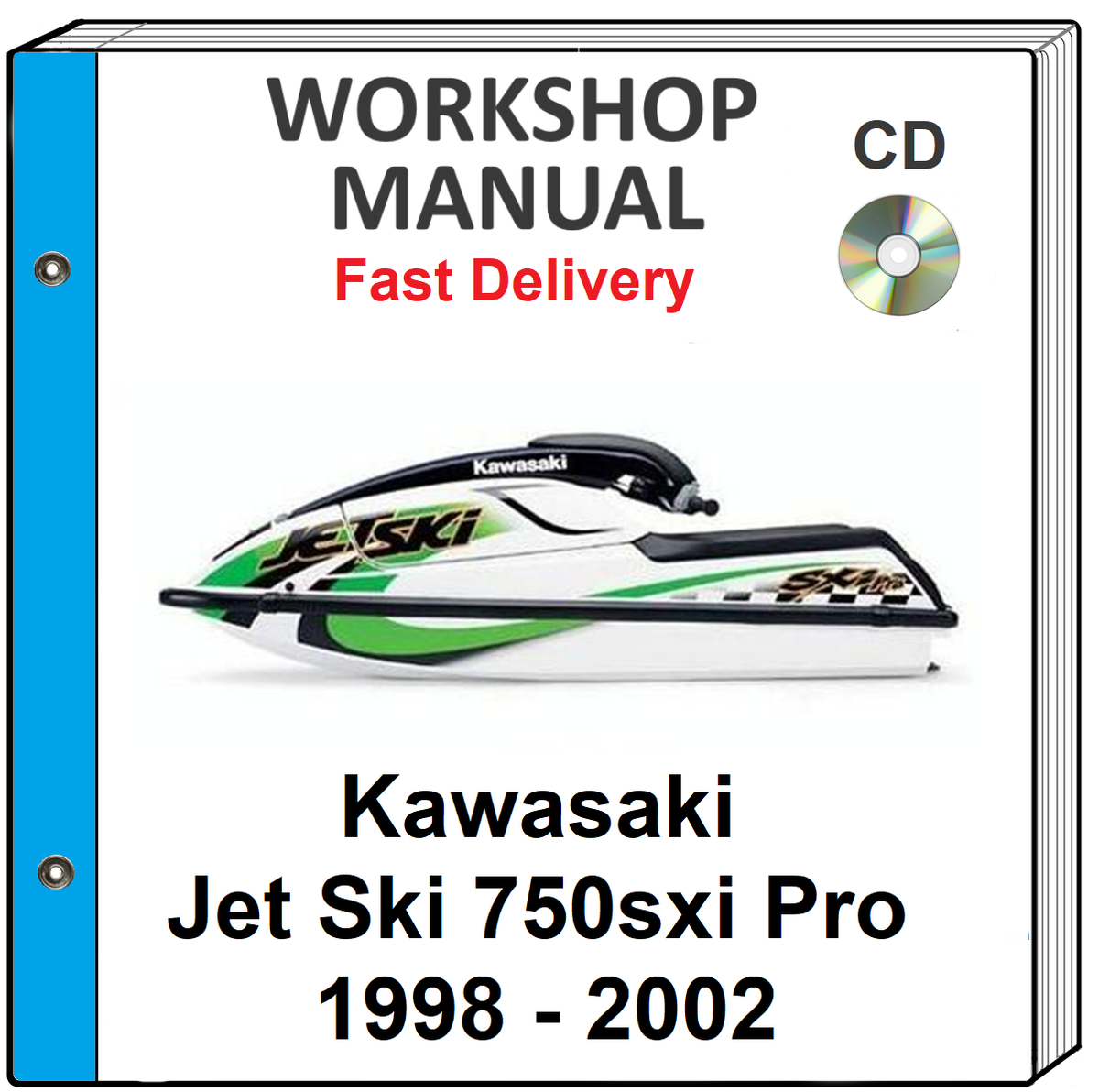 KAWASAKI JET SKI 750SXi PRO 1998 1999 2000 2001 SERVICE REPAIR