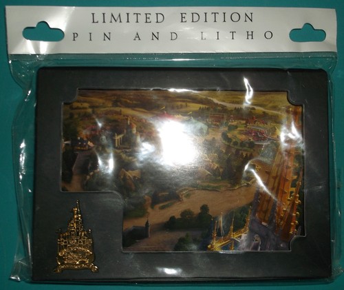 NEW FANTASYLAND WALT DISNEY WORLD LIMITED EDITION PIN AND LITHO MAGIC KINGDON - Picture 2 of 8