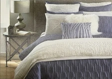Moderne 3pc King Duvet Serendipity Noble Excellence w/ Shams Ivory Video!
