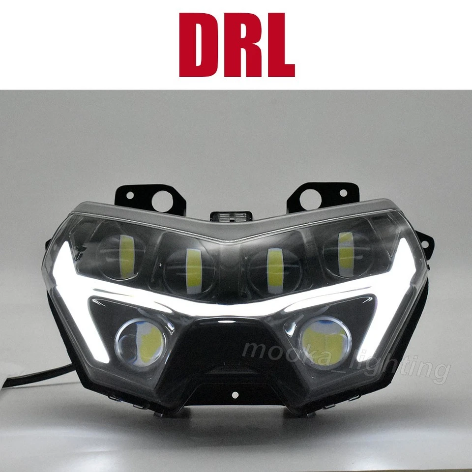 Conjunto de faros LED DRL haz alto/bajo para Kawasaki Z900 Z H2 Z400 Z650 2020-2024 Foto 2 de 4