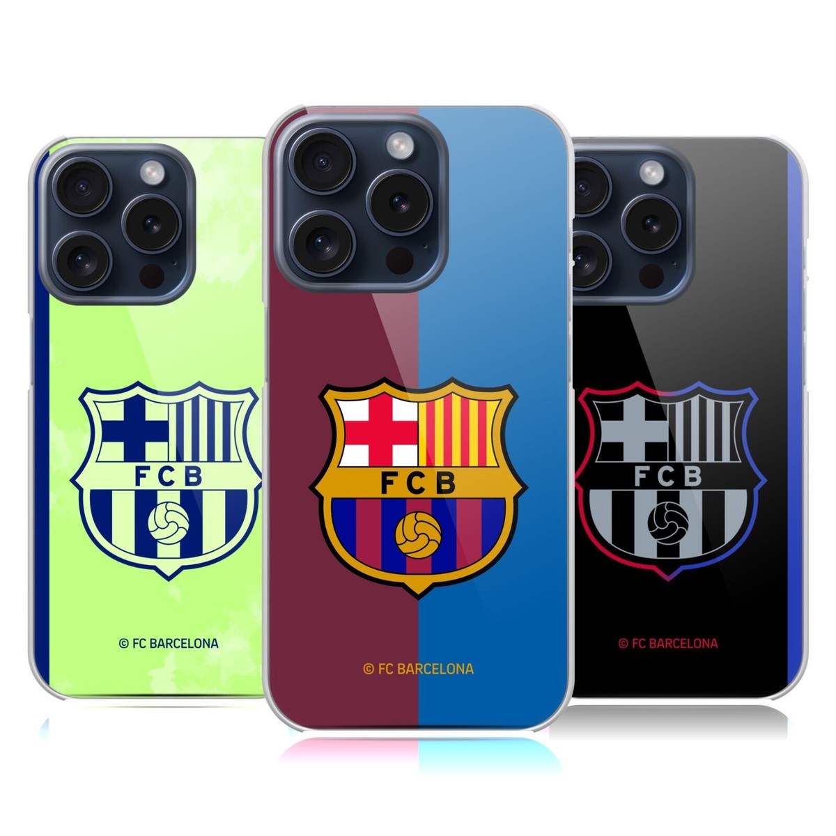 OFFICIAL FC BARCELONA 2024/25 CREST KIT HARD BACK CASE FOR APPLE iPHONE  PHONES