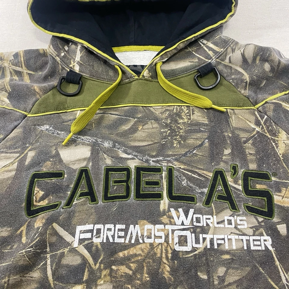 Cabela's Camo Hoodie XL Advantage Max 4 HD Vintage Duck Deer Hunting Fishing - Image 3 of 4