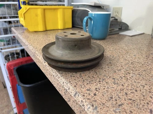 GM 1969-72 Chevy 396 427 454 Water Pump 2 Groove Pulley 351680-AA OEM