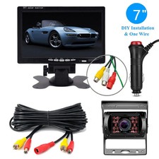 7"Car Monitor Rear View Reversing Backup Camera for Truck/Bus/RV/Trailer/Tractor