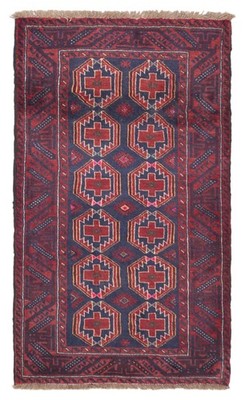 Vintage Hand-Knotted Area Rug 3'2'' x 5'6'' Traditional Oriental Wool Carpet