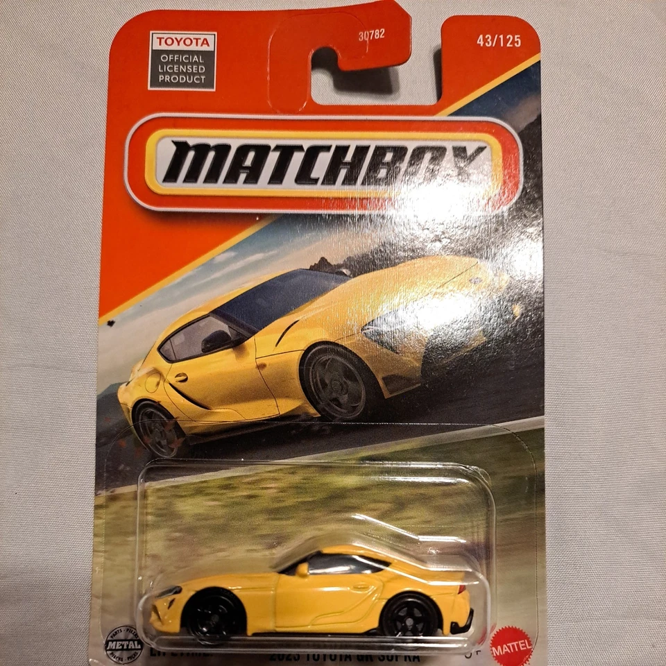 🔥NUEVO 2025 Matchbox '23 Toyota GR Supra Lote de 5 Amarillos, ¡COMO NUEVO! Bonito Foto 2 de 4