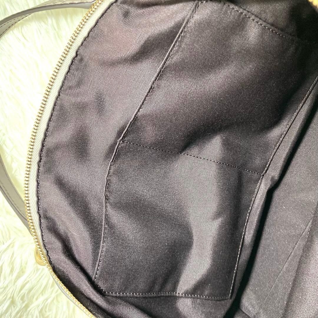 COACH 2way Shoulder Bag Cream Python Pattern Gold… - image 11