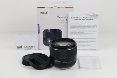 Meike 85mm f/1.8 AF Full Frame Portrait Lens   Canon EF Mount   Box GREAT!