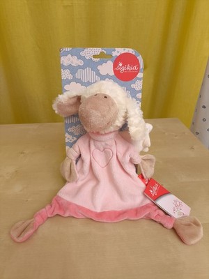 NEU Sigikid 41459 Schmusetuch Schutzengel Schaf Herz rosa 26 cm RAR Kuscheltuch 