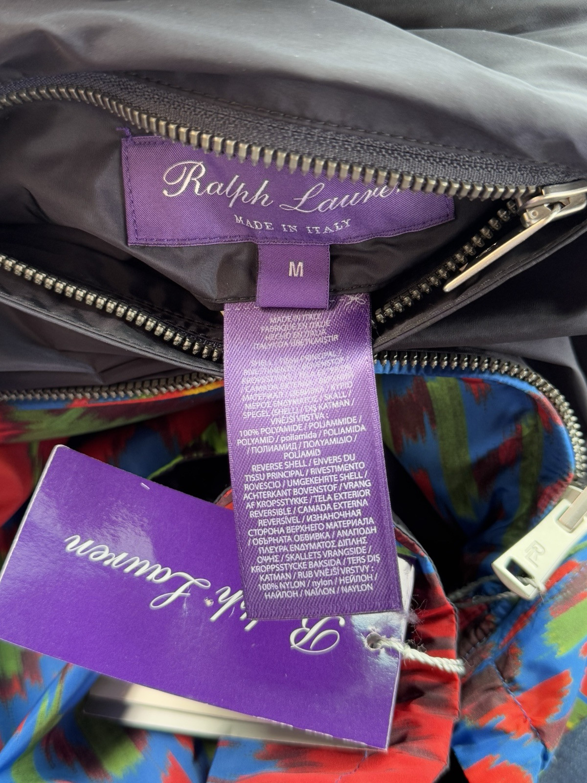 $1995 Ralph Lauren Purple Label Kellen Nylon Reversible Jacket Mens Size Medium image 9