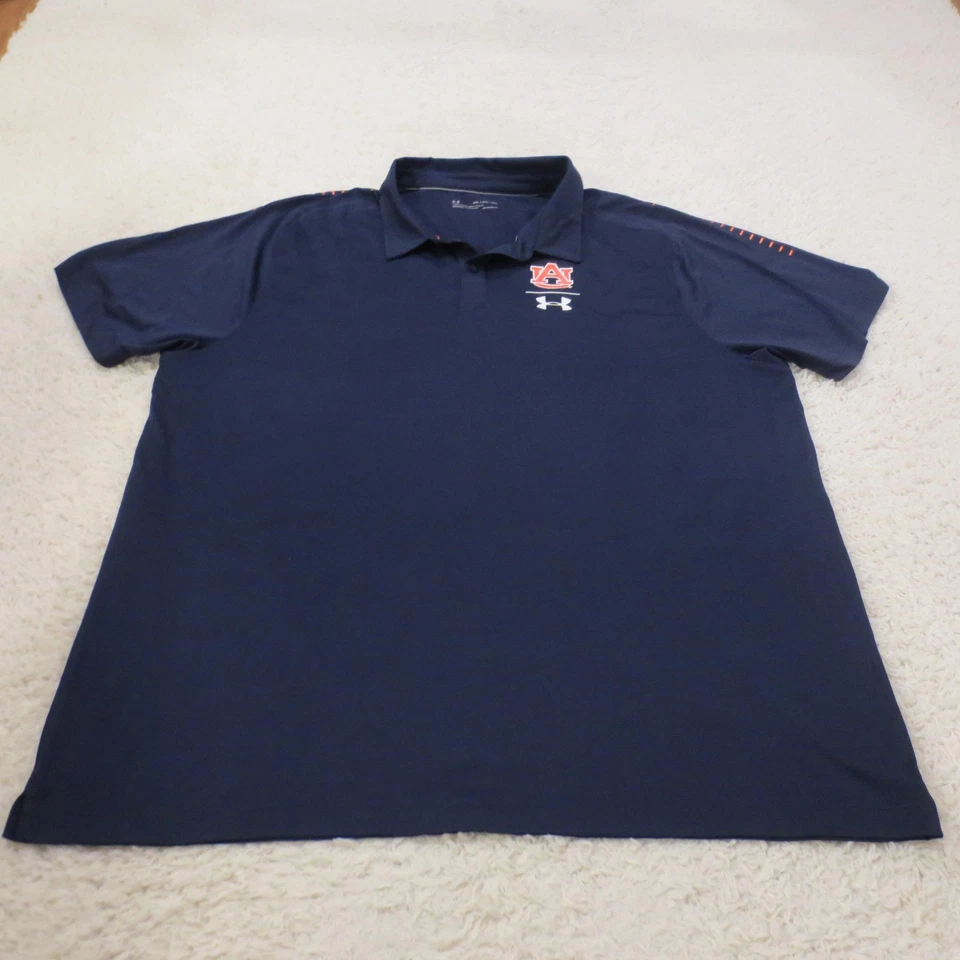 Auburn Tigers Shirt Polo Mens 3XL Navy College Football Short Sleeve Gameday - Image 2 of 4