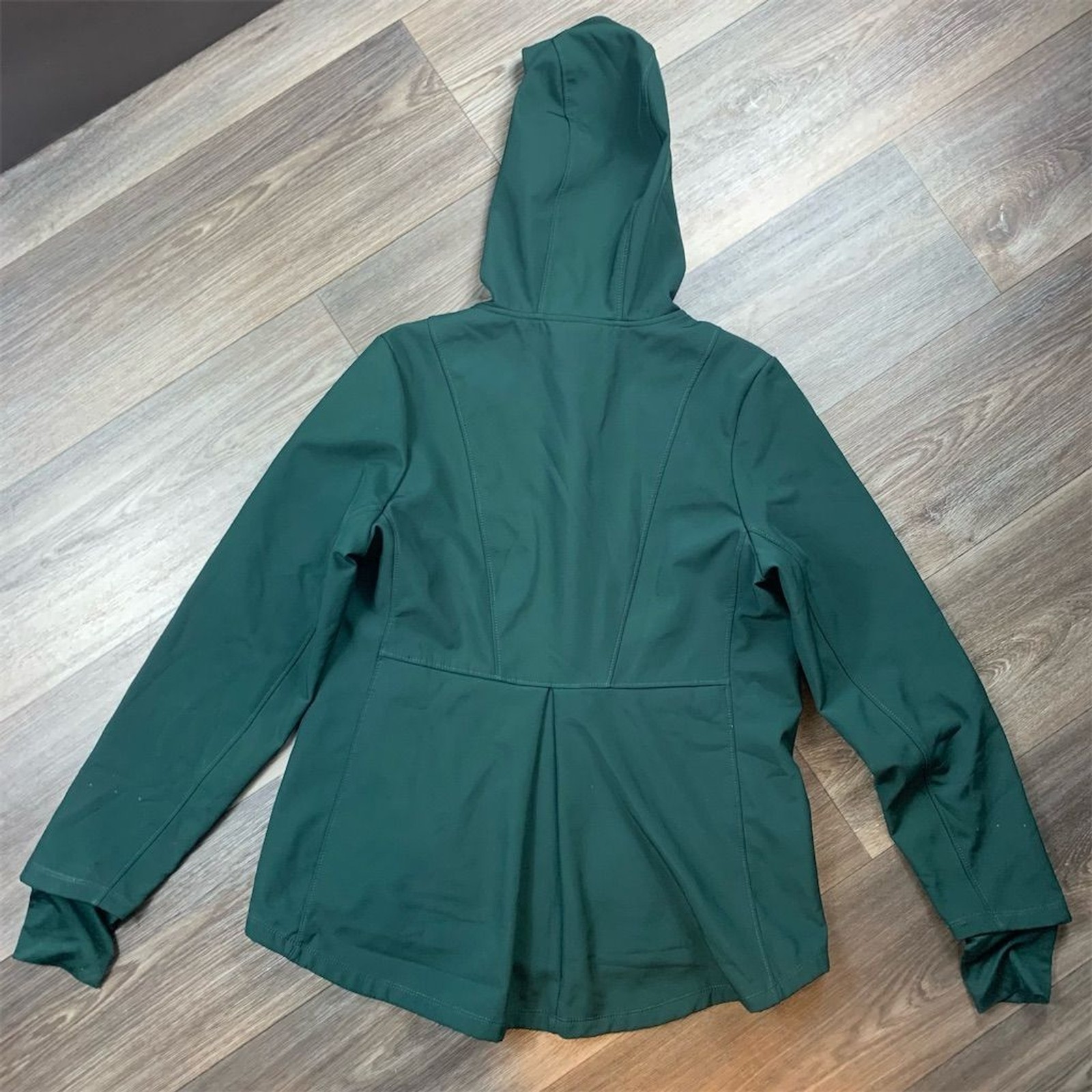 Mondetta Women's Softshell Jacket Large Green Hoo… - image 8