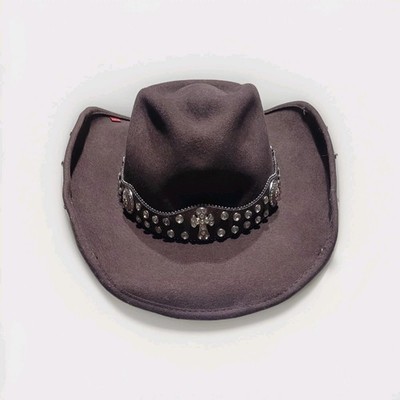 Bull hide Cowboy/girl Hat, Brim 3 3/4'' Sz: Med -Moment 4 Life(Chocolate)