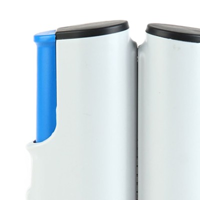 (Gray Blau) Einziehbarer Tischtennis-Netzrack Modischer Safe Wavy Edge Port CU