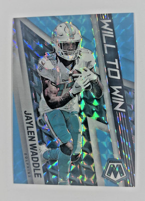 2022 Mosaic Jaylen Waddle Blue Prizm SP  /15   Light Blue Prizm