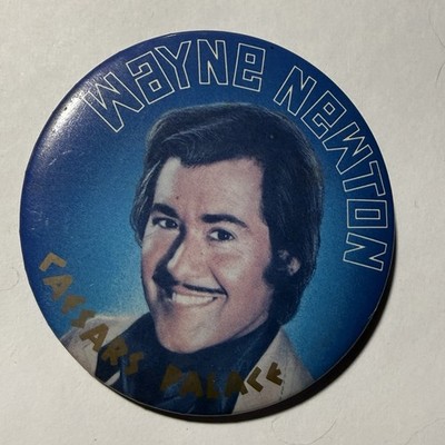 Wayne Newton Caesar's Palace Show Button Pinback VTG