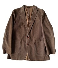 Vintage 1980s Levis For Men Brown Corduroy Blazer Jacket