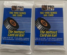 1990 Pro Set NHL Cards (2 Packs/Unopened)