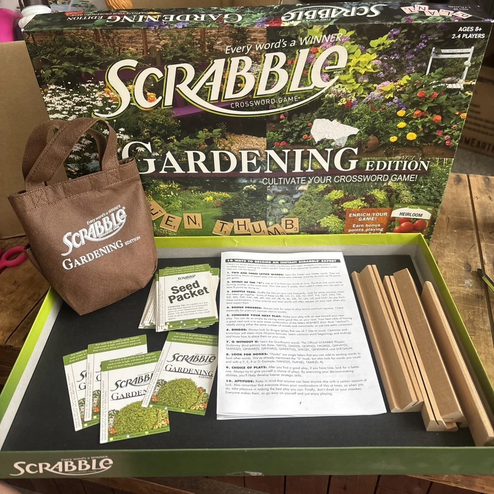 Scrabble Gardening Edition COMPLETE  2011 Crossword Word - Image 2 of 4