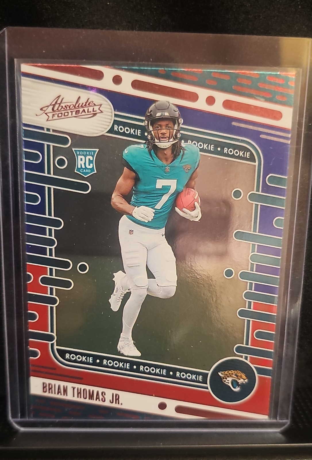 2024 Panini Absolute - Rookies Brian Thomas Jr. #123 Red & Blue (RC)