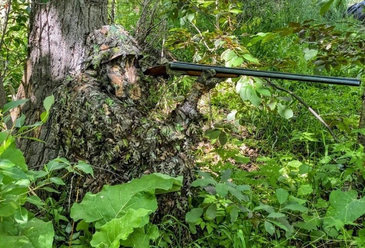 (2 PACK) 3D Camo 2 In 1 Hat/Mask Adjustable Camouflage Leafy Hunting Hood - Image 3 of 3