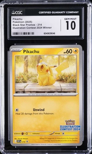 2025 POKEMON #214 PIKACHU CGC 10 GEM MINT