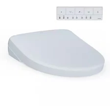 TOTO S7A SW4736AT40 Elongated Electric Heated Bidet Contemporary Lid Cotton Whit